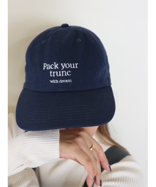 TRUNC（トランクエイティーエイト）の「Pack your trunc CAP（キャップ・レディース・ネイビー/グリーン/アイボリー・FREE）」の9枚目の写真