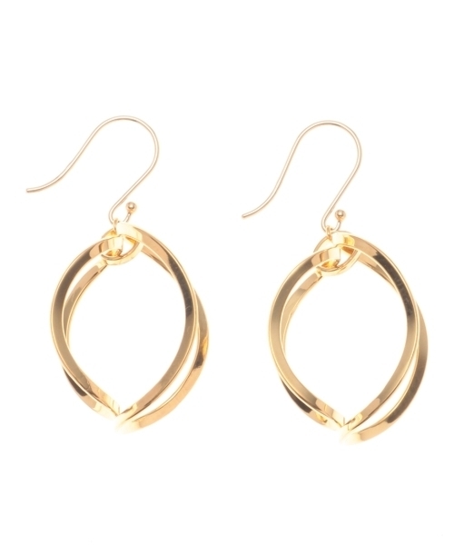 Onkitsch ココシュニックオンキッチュ のファッション アクセサリー フックピアス K10フック ピアス 両耳用 Cocoshnik 楕円アーチ