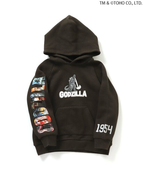 BREEZE(ブリーズ)の「【ゴジラ】ゴジラスウェットパーカー(パーカー・キッズ・ダークグリーン/チャコール・120/100/110/90/150/140/130)」の8枚目の写真