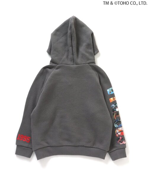 BREEZE(ブリーズ)の「【ゴジラ】ゴジラスウェットパーカー(パーカー・キッズ・ダークグリーン/チャコール・120/100/110/90/150/140/130)」の7枚目の写真