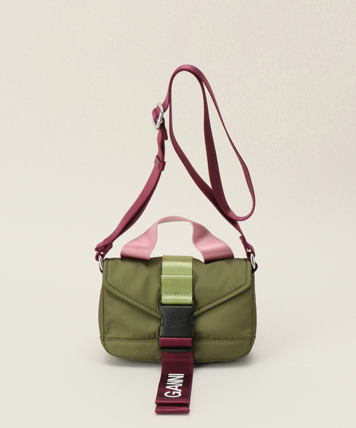 GANNI/ガニー】 Recycled Tech Mini Satchel（ショルダーバッグ