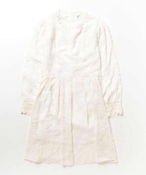 gossip！ロサンゼルス（ゴシップロサンゼルス）の「裏起毛 レーシー/シックドレス（ドレス・レディース・アイボリー/ピンク/ブルー/ブラック・M/L）」の9枚目の写真