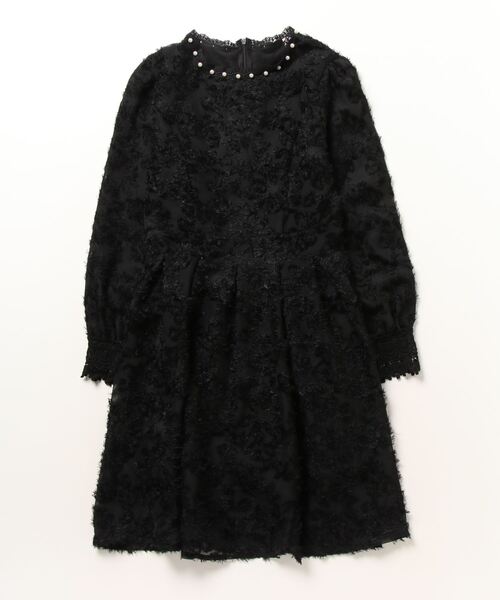 gossip！ロサンゼルス（ゴシップロサンゼルス）の「裏起毛 レーシー/シックドレス（ドレス・レディース・アイボリー/ピンク/ブルー/ブラック・M/L）」の8枚目の写真