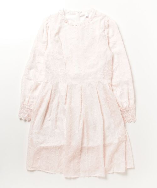 gossip！ロサンゼルス（ゴシップロサンゼルス）の「裏起毛 レーシー/シックドレス（ドレス・レディース・アイボリー/ピンク/ブルー/ブラック・M/L）」の7枚目の写真