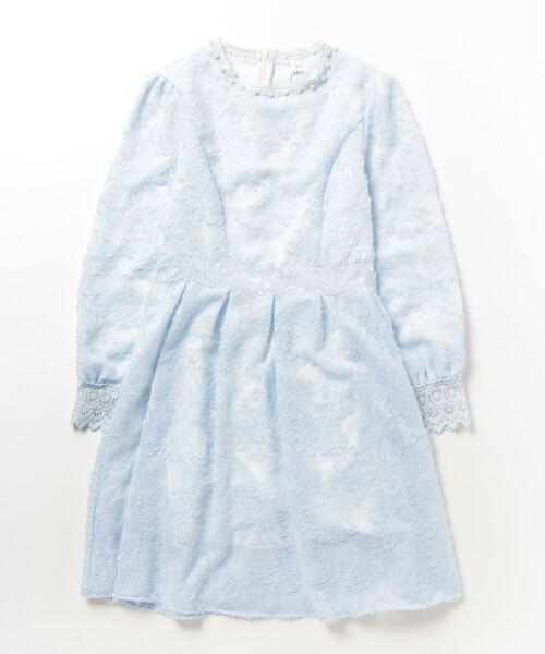 gossip！ロサンゼルス（ゴシップロサンゼルス）の「裏起毛 レーシー/シックドレス（ドレス・レディース・アイボリー/ピンク/ブルー/ブラック・M/L）」の6枚目の写真