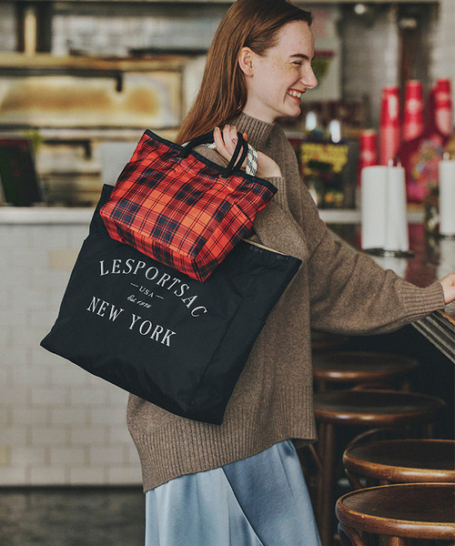 【LeSportsac】LARGE 2 WAY TOTE トート（ブラック） LARGE 2 WAY TOTE｜トートバッグ｜バッグ｜レスポートサック公式