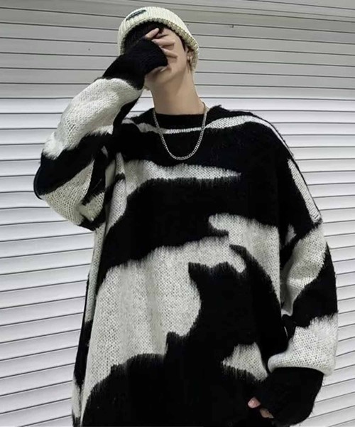 NANEA(ナネア)の「モノトーン ニットプルオーバー(ニット/セーター・レディース・ブラック・フリー)」の10枚目の写真