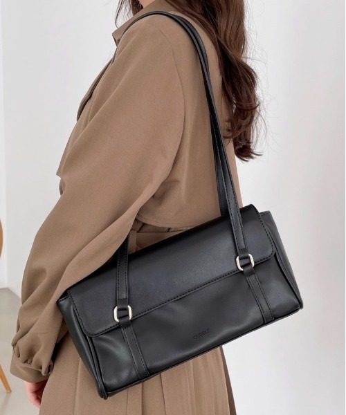 Heather（ヘザー）の「スクエアハンドルBAG  996733（ショルダーバッグ・レディース・ブラウン/アイボリー/ブラック・ONE SIZE）」の2枚目の写真