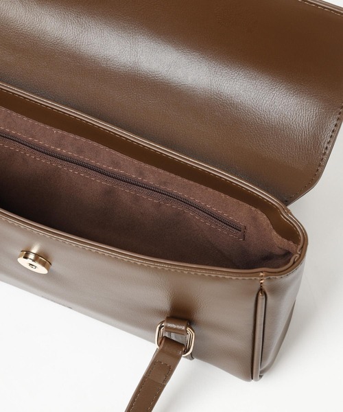 Heather（ヘザー）の「スクエアハンドルBAG  996733（ショルダーバッグ・レディース・ブラウン/アイボリー/ブラック・ONE SIZE）」の18枚目の写真