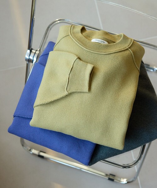 FREAK'S STORE（フリークスストア）の「限定展開　スウェットライク ラグラン ショートニット（ニット/セーター・レディース・ライトグレー/ブラック/グレー/レッド/イエロー/ブルー/ナチュラル・ﾌﾘ-）」の6枚目の写真