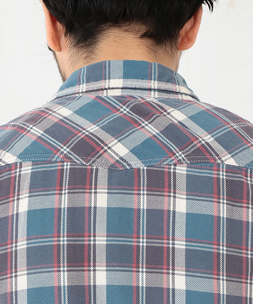 【新品】REMI RELIEF BEAMS+ 別注 チェックシャツ　Ⅼ BEAMS PLUS（ビームスプラス）の「REMI RELIEF×BEAMS PLUS