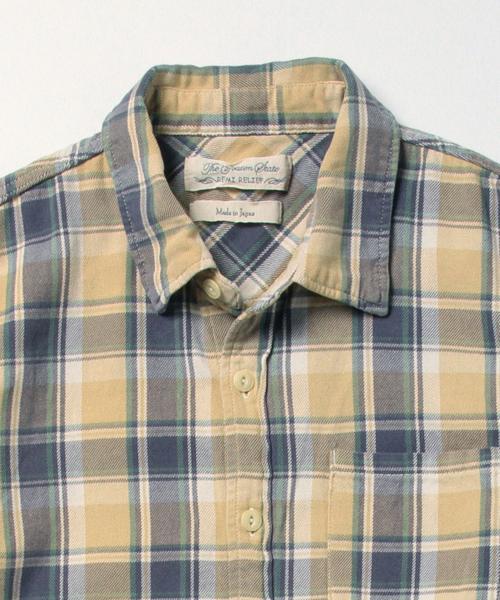 BEAMS PLUS(ビームスプラス)の「REMI RELIEF×BEAMS PLUS / 別注 チェックシャツ(シャツ/ブラウス・メンズ・ブルー/イエロー・MEDIUM/X-LARGE/SMALL/LARGE)」の5枚目の写真