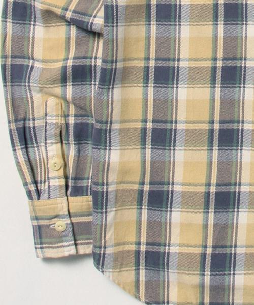 BEAMS PLUS(ビームスプラス)の「REMI RELIEF×BEAMS PLUS / 別注 チェックシャツ(シャツ/ブラウス・メンズ・ブルー/イエロー・MEDIUM/X-LARGE/SMALL/LARGE)」の6枚目の写真