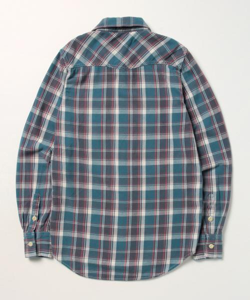 BEAMS PLUS(ビームスプラス)の「REMI RELIEF×BEAMS PLUS / 別注 チェックシャツ(シャツ/ブラウス・メンズ・ブルー/イエロー・MEDIUM/X-LARGE/SMALL/LARGE)」の4枚目の写真