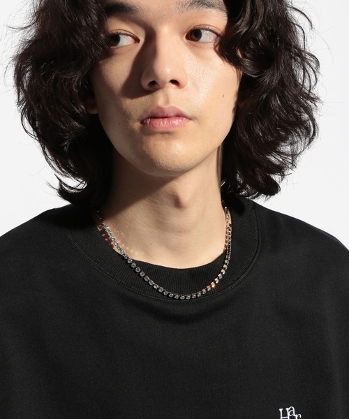 HARE（ハレ）の「ビジューチェーンネックレス(HARE)（ネックレス・メンズ・シルバー・FREE）」の6枚目の写真