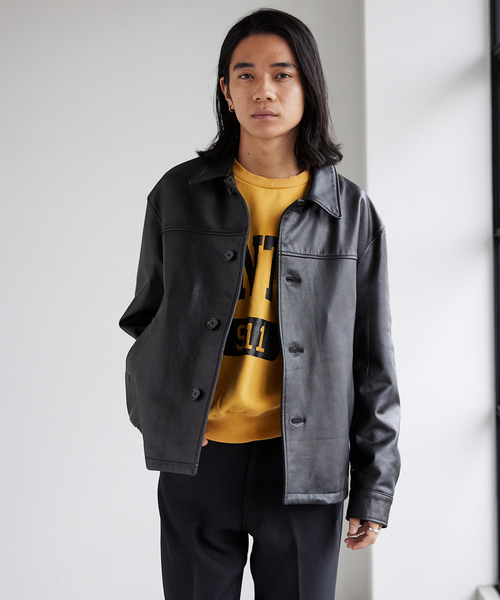 A1Y36■Coach コーチ スタジャン 山羊革 ゴートレザー ブルゾン A1Y36□Coach コーチ スタジャン 山羊革 ゴートレザー ブルゾン