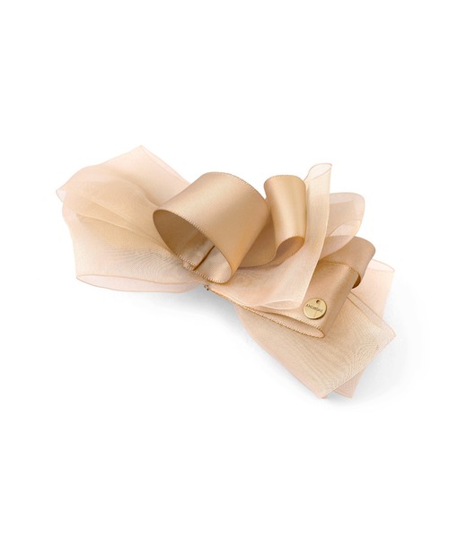 ANEMONE（アネモネ）の「シアーリボンバレッタ（バレッタ/ヘアクリップ・レディース・ブラウン/ブラック/ベージュ・FREE）」の4枚目の写真