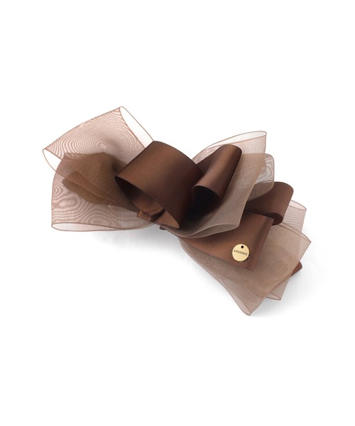 ANEMONE（アネモネ）の「シアーリボンバレッタ（バレッタ/ヘアクリップ・レディース・ブラウン/ブラック/ベージュ・FREE）」の5枚目の写真