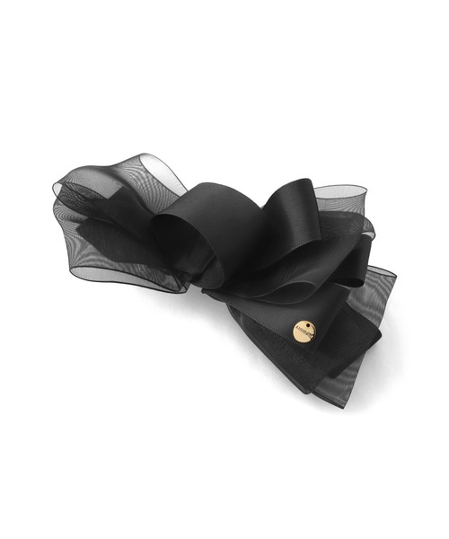 ANEMONE（アネモネ）の「シアーリボンバレッタ（バレッタ/ヘアクリップ・レディース・ブラウン/ブラック/ベージュ・FREE）」の6枚目の写真