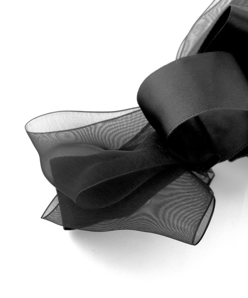 ANEMONE（アネモネ）の「シアーリボンバレッタ（バレッタ/ヘアクリップ・レディース・ブラウン/ブラック/ベージュ・FREE）」の7枚目の写真