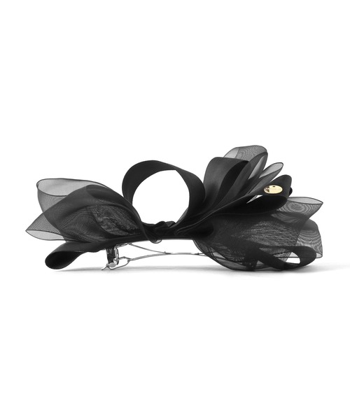 ANEMONE（アネモネ）の「シアーリボンバレッタ（バレッタ/ヘアクリップ・レディース・ブラウン/ブラック/ベージュ・FREE）」の8枚目の写真