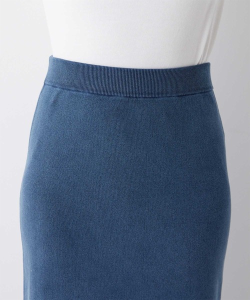 GALLARDAGALANTE（ガリャルダガランテ）の「【スリーピース対応】ガーメントウォッシュニットスカート（スカート・レディース・ブルー/ベージュ・FREE）」の21枚目の写真