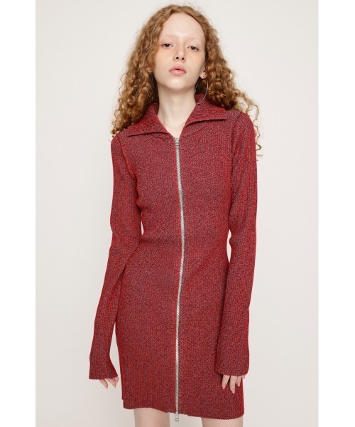 SLY(スライ)の「FRONT ZIP BI COLOR S/OP フロント ジップ バイカラー ショートワンピース(ワンピース・レディース・レッド/ブルー/グレー・FREE)」の18枚目の写真