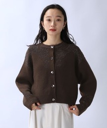 JEANASiS　ジーナシス　カーディガン　ブラウン JEANASiSジーナシスカーディガンブラウン
