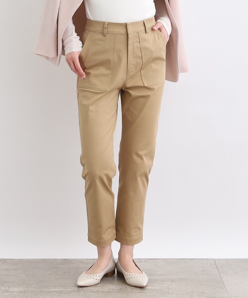 INDIVI(インディヴィ)の「◆【洗える/ストレッチ】カラーベイカーパンツ(その他パンツ・レディース・ネイビー/サックスブルー/キャメル/ホワイト系・40/38/36/13/15 /19)」の4枚目の写真