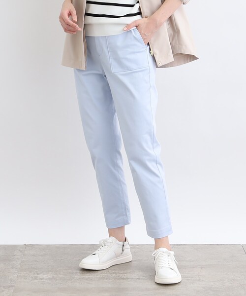 INDIVI(インディヴィ)の「◆【洗える/ストレッチ】カラーベイカーパンツ(その他パンツ・レディース・ネイビー/サックスブルー/キャメル/ホワイト系・40/38/36/13/15 /19)」の3枚目の写真
