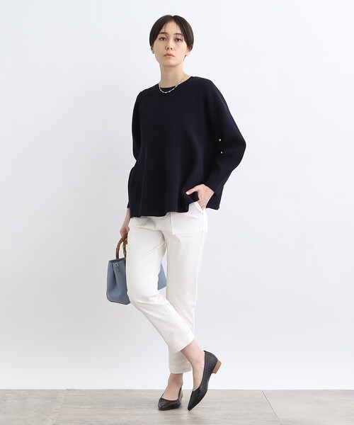 INDIVI(インディヴィ)の「◆【洗える/ストレッチ】カラーベイカーパンツ(その他パンツ・レディース・ネイビー/サックスブルー/キャメル/ホワイト系・40/38/36/13/15 /19)」の11枚目の写真