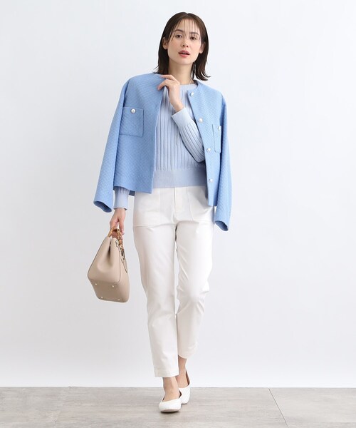 INDIVI(インディヴィ)の「◆【洗える/ストレッチ】カラーベイカーパンツ(その他パンツ・レディース・ネイビー/サックスブルー/キャメル/ホワイト系・40/38/36/13/15 /19)」の10枚目の写真