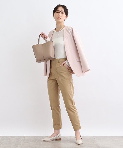 INDIVI(インディヴィ)の「◆【洗える/ストレッチ】カラーベイカーパンツ(その他パンツ・レディース・ネイビー/サックスブルー/キャメル/ホワイト系・40/38/36/13/15 /19)」の8枚目の写真