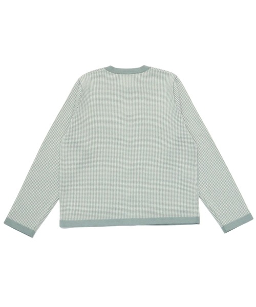 TOKYO SHIRTS（トウキョウシャツ）の「千鳥柄風ニットジャケット レディース（カーディガン/ボレロ・レディース・ミント/ライトグレー/ネイビー/ピンクベージュ・LL/L/M）」の19枚目の写真