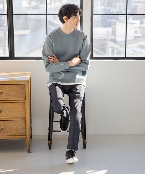 GLOBAL WORK（グローバルワーク）の「スマラクイージーパンツ/975718（スウェットパンツ・メンズ・チャコールグレー/ネイビー/グレー系9/ブラック・LARGE/X-LARGE/SMALL/MEDIUM）」の10枚目の写真