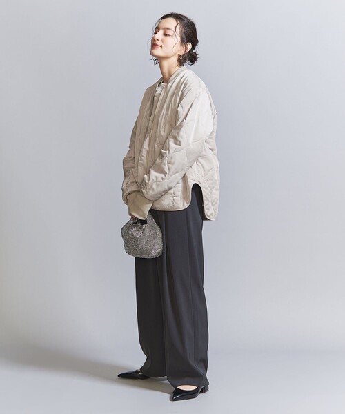 FIVEBROTHER（ファイブブラザー）の「【別注】＜FIVE BROTHER＞キルティング ジャケット（ブルゾン・レディース・ブラック/ライトグレー/ベージュ・M）」の14枚目の写真