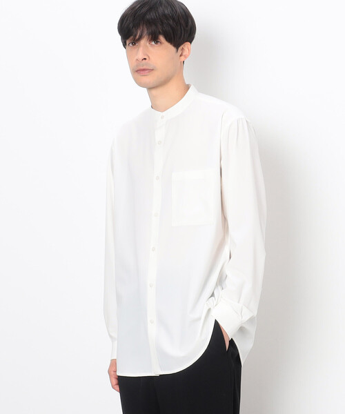 COMME CA ISM（コムサイズム）の「★ＴＶドラマ着用商品★ スタンダード バンドカラー シャツ（シャツ/ブラウス・メンズ・ブラック/ホワイト/グレー・MEDIUM/SMALL/LARGE）」の6枚目の写真