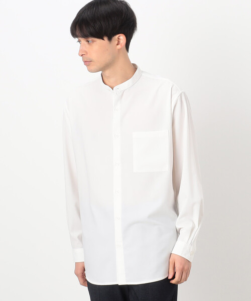 COMME CA ISM（コムサイズム）の「★ＴＶドラマ着用商品★ スタンダード バンドカラー シャツ（シャツ/ブラウス・メンズ・ブラック/ホワイト/グレー・MEDIUM/SMALL/LARGE）」の7枚目の写真