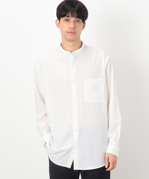 COMME CA ISM（コムサイズム）の「★ＴＶドラマ着用商品★ スタンダード バンドカラー シャツ（シャツ/ブラウス・メンズ・ブラック/ホワイト/グレー・MEDIUM/SMALL/LARGE）」の8枚目の写真