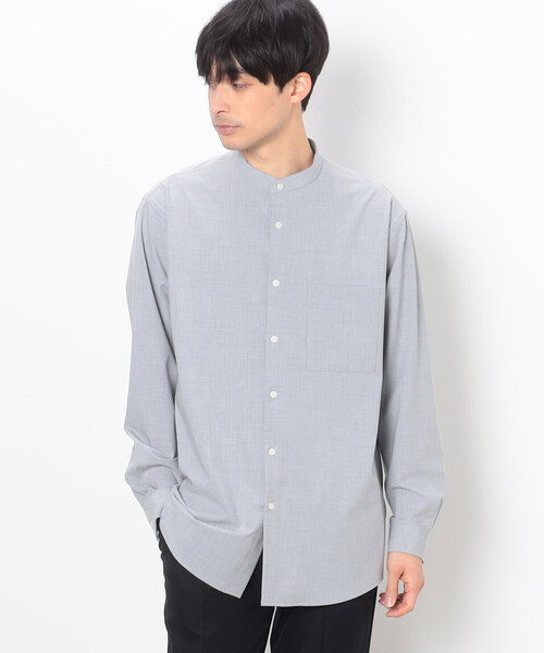 COMME CA ISM（コムサイズム）の「★ＴＶドラマ着用商品★ スタンダード バンドカラー シャツ（シャツ/ブラウス・メンズ・ブラック/ホワイト/グレー・MEDIUM/SMALL/LARGE）」の12枚目の写真
