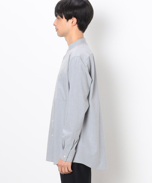COMME CA ISM（コムサイズム）の「★ＴＶドラマ着用商品★ スタンダード バンドカラー シャツ（シャツ/ブラウス・メンズ・ブラック/ホワイト/グレー・MEDIUM/SMALL/LARGE）」の17枚目の写真