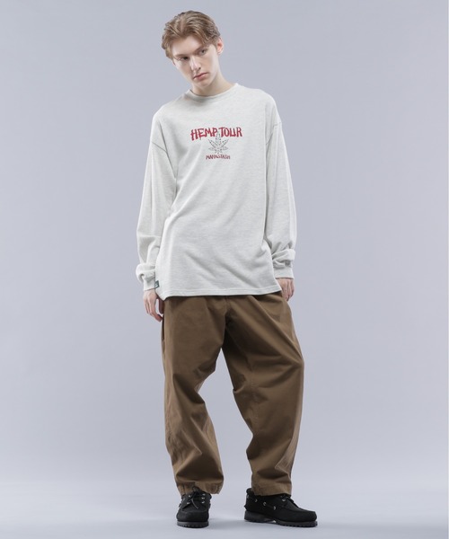 【セール】MANASTASH/マナスタッシュ/HEMP L/S TEE TOUR '95/ヘンプロングスリーブTシャツ ツアー95（Tシャツ/カットソー）｜MANASTASH（マナスタッシュ）