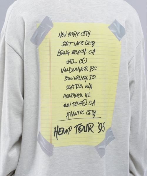 【セール】MANASTASH/マナスタッシュ/HEMP L/S TEE TOUR '95/ヘンプロングスリーブTシャツ ツアー95（Tシャツ/カットソー）｜MANASTASH（マナスタッシュ）