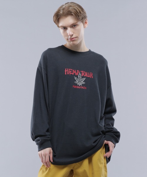 【セール】MANASTASH/マナスタッシュ/HEMP L/S TEE TOUR '95/ヘンプロングスリーブTシャツ ツアー95（Tシャツ/カットソー）｜MANASTASH（マナスタッシュ）