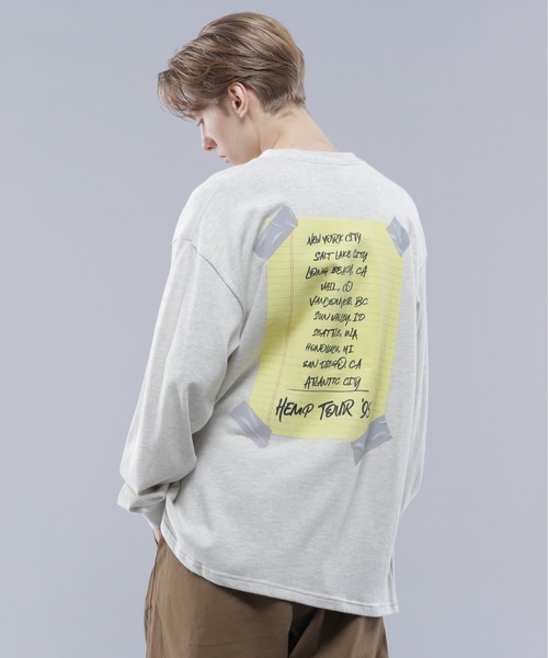 【セール】MANASTASH/マナスタッシュ/HEMP L/S TEE TOUR '95/ヘンプロングスリーブTシャツ ツアー95（Tシャツ/カットソー）｜MANASTASH（マナスタッシュ）