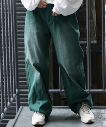 デニムパンツ（グリーン・カーキ/緑色系・ウォッシャブル加工