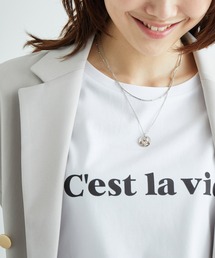 コイントップデザインチェーン2連ショートネックレス