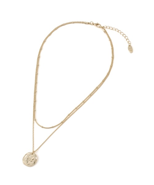 ROPE' PICNIC（ロペピクニック）の「コイントップデザインチェーン2連ショートネックレス（ネックレス・レディース・シルバー/ゴールド・FREE）」の3枚目の写真