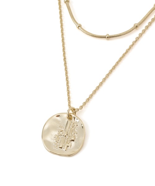 ROPE' PICNIC（ロペピクニック）の「コイントップデザインチェーン2連ショートネックレス（ネックレス・レディース・シルバー/ゴールド・FREE）」の8枚目の写真