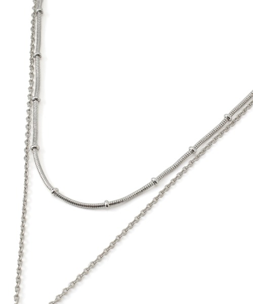 ROPE' PICNIC（ロペピクニック）の「コイントップデザインチェーン2連ショートネックレス（ネックレス・レディース・シルバー/ゴールド・FREE）」の10枚目の写真